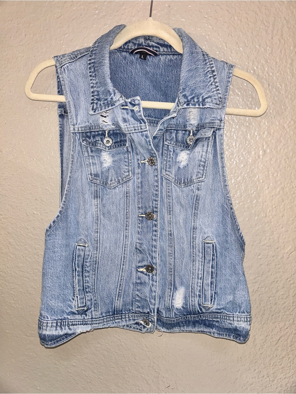 Women’s G by Guess Light Blue Denim Jacket Large